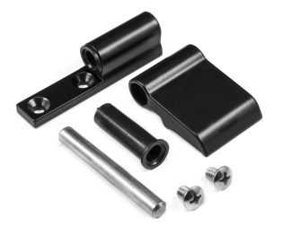 Bisagra para hoja tapaluz N0419. Negro