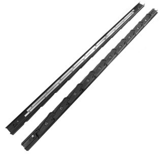 Mecanismo para hueco de 25 mm (MINI) de 15 lamas. Negro