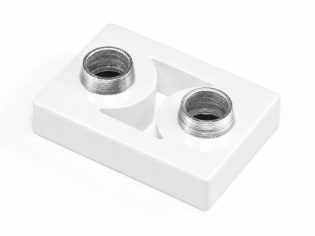 Suplemento para bisagra MECHANICA en AL16. Blanco