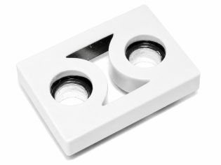 Suplemento para bisagra MECHANICA en AL29. Blanco
